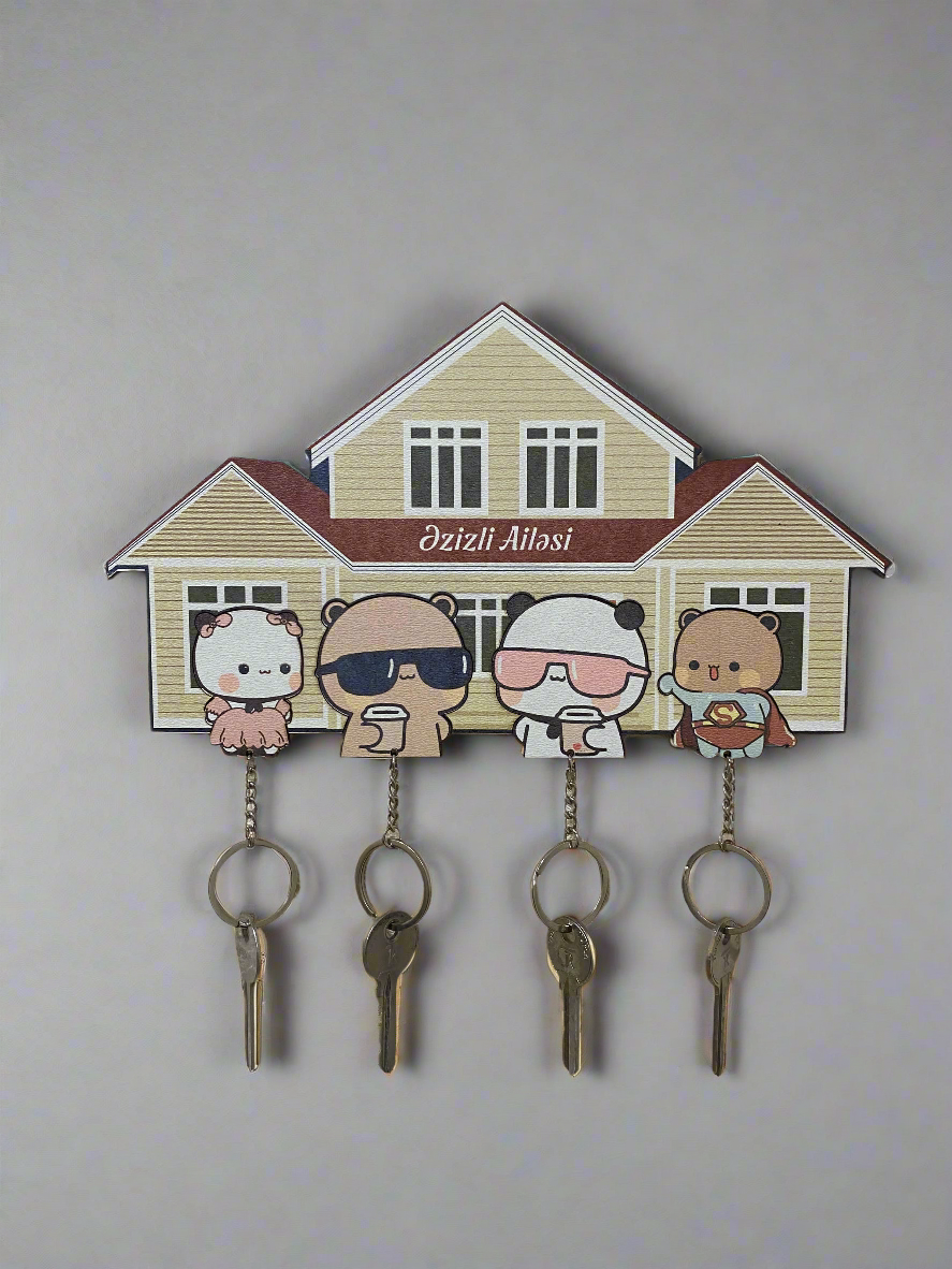 Bubu Dudu Family Handmade Keychain Holder