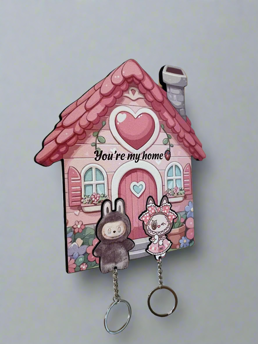 Decorative key holder labubu