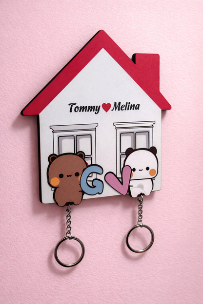 Personalized Dudu Bubu Handmade Keychain Holders