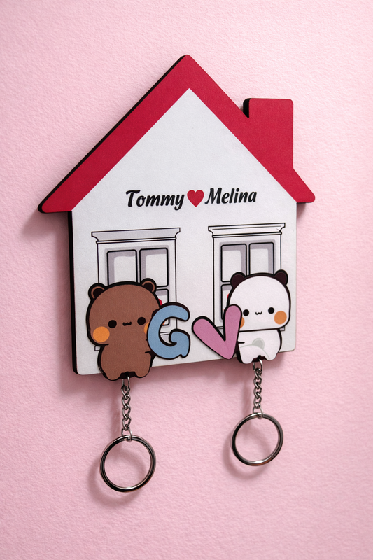 Personalized Dudu Bubu Handmade Keychain Holders