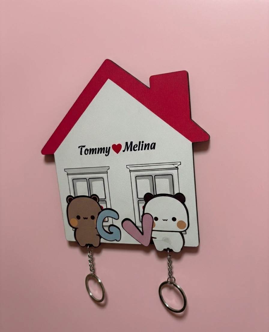 Personalized Dudu Bubu Handmade Keychain Holders