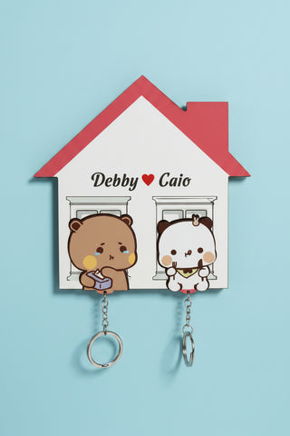 Hungry Dudu and Bubu Handmade Keychain Holder