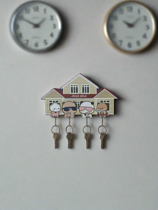 Bubu Dudu Family Handgefertigter Schlüsselanhänger