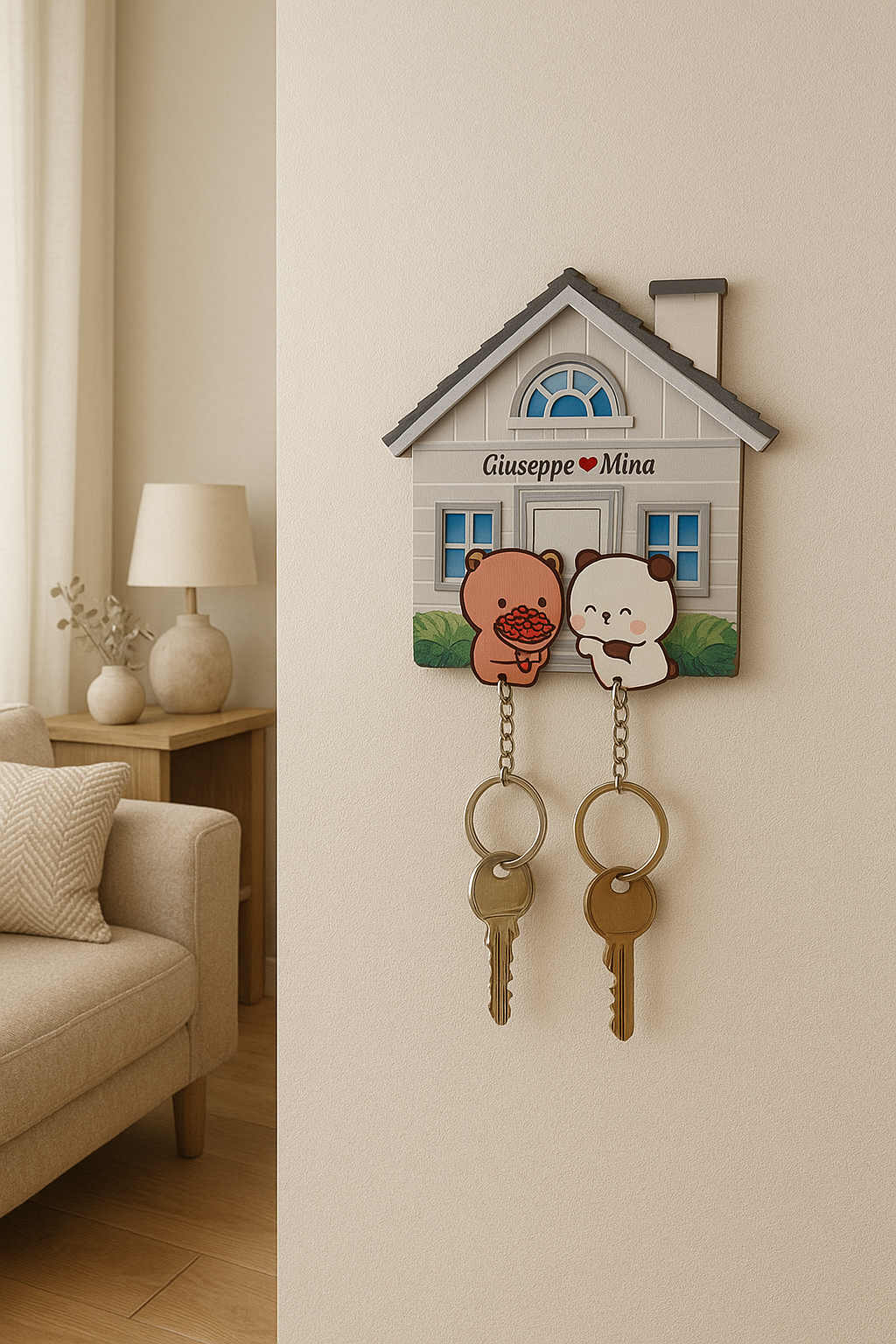 Flower Gift Dudu Bubu Handmade Keychain Holder