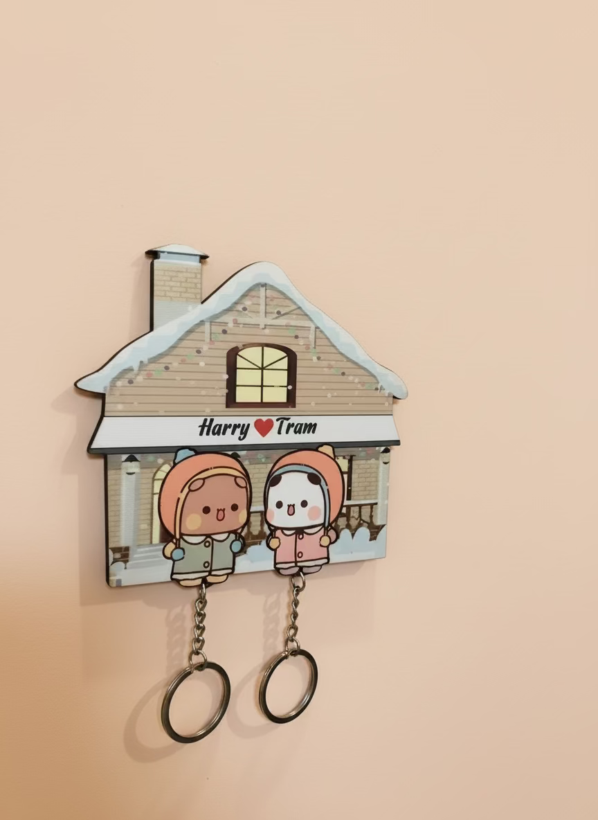 Snow Handmade Dudu & Bubu Keychain Holder