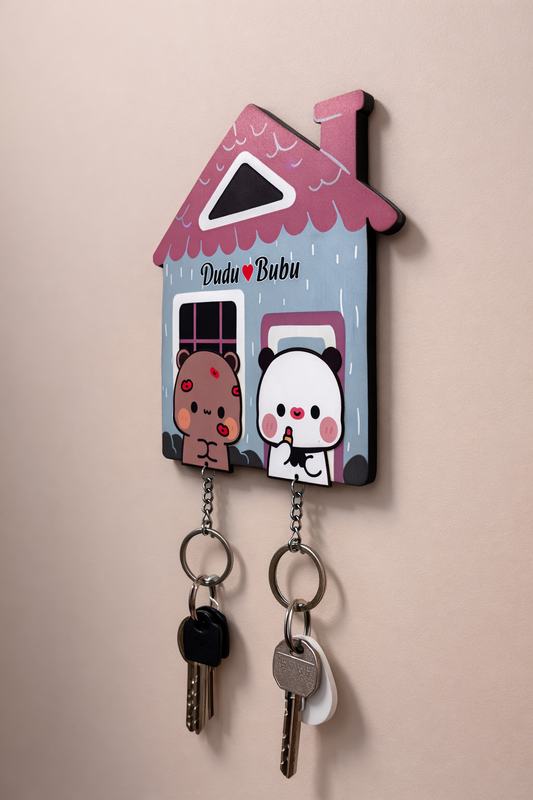 Kisses Dudu and Bubu Handmade Keychain Holder
