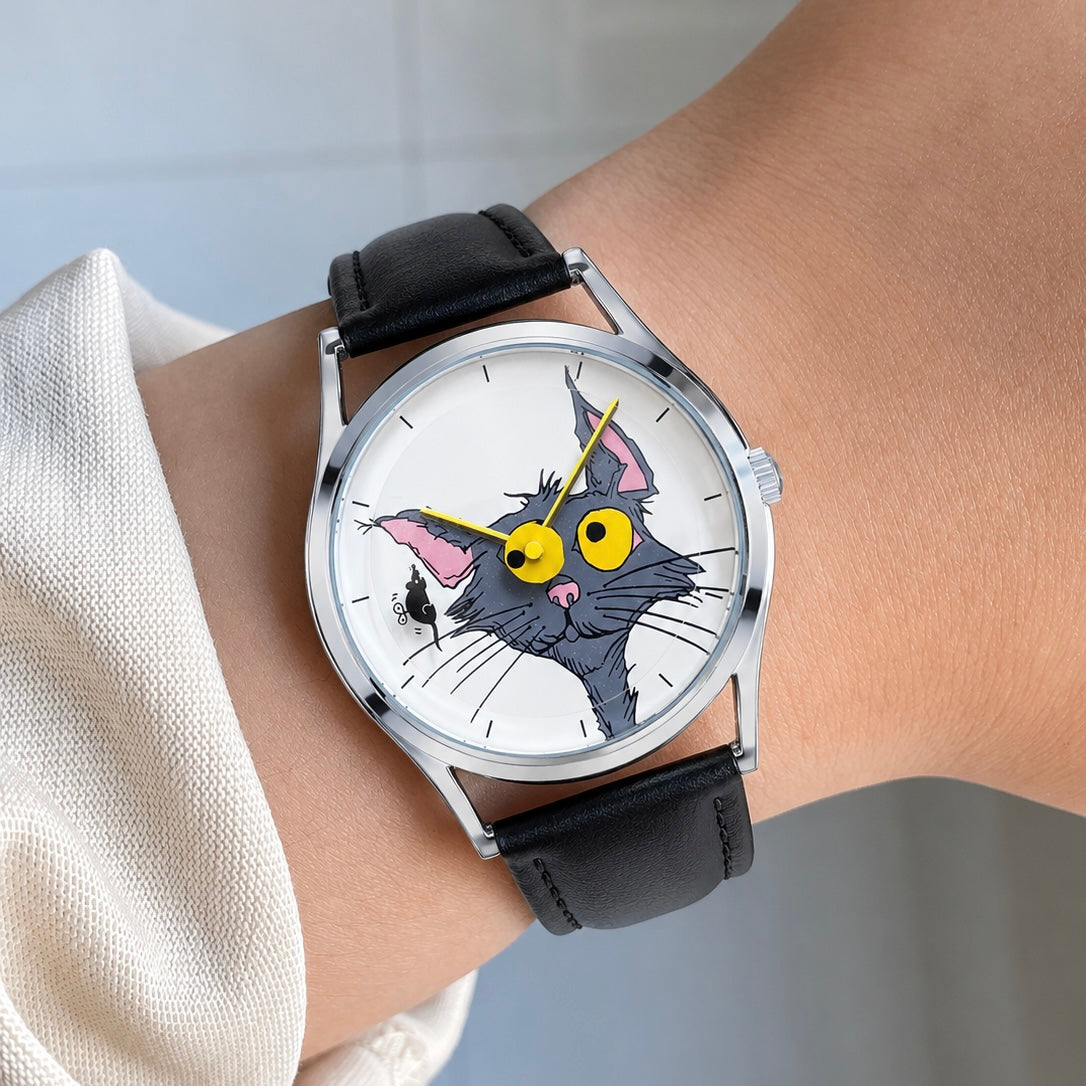 Cartoon Cat & Mouse Watch