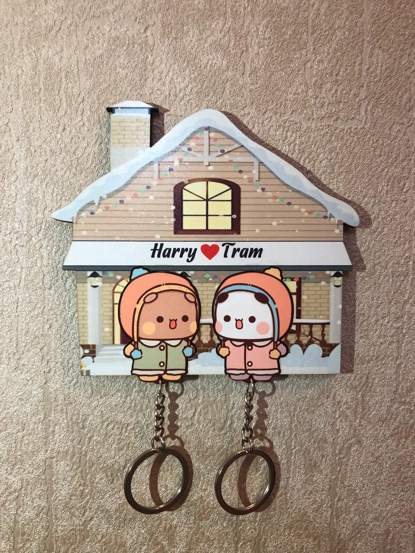 Snow Handmade Dudu & Bubu Keychain Holder